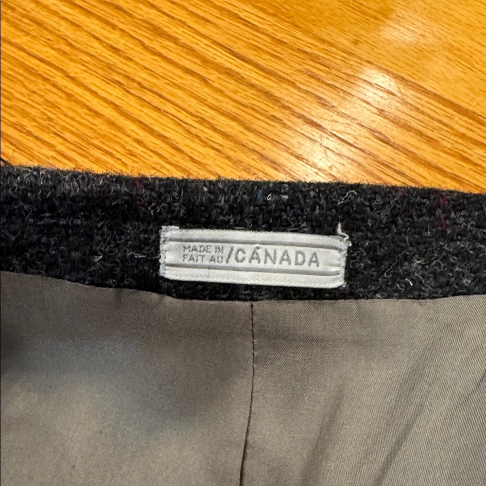 Harris Tweed mens 42L gray stripe 100% wool 2-button vintage blazer EUC - Picture 10 of 11